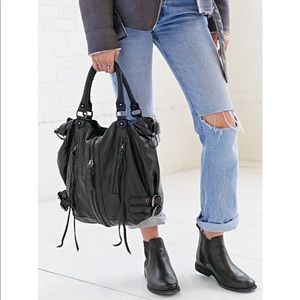 UO/Silence+Noise Vegan Moto Shoulder Bag Purse